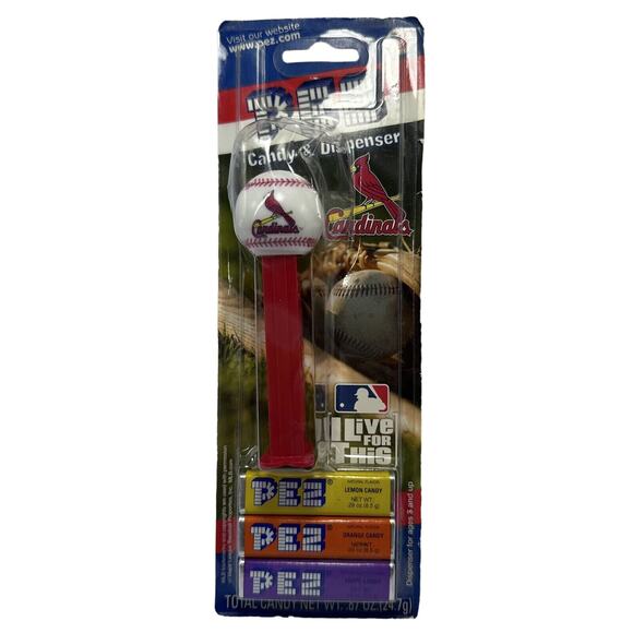 PEZ Candy & Dispenser St. Louis Cardinals MLB - Picture 1 of 6